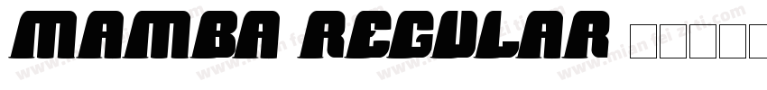 Mamba Regular字体转换